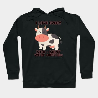 Funny cow saying moo - ment Hoodie